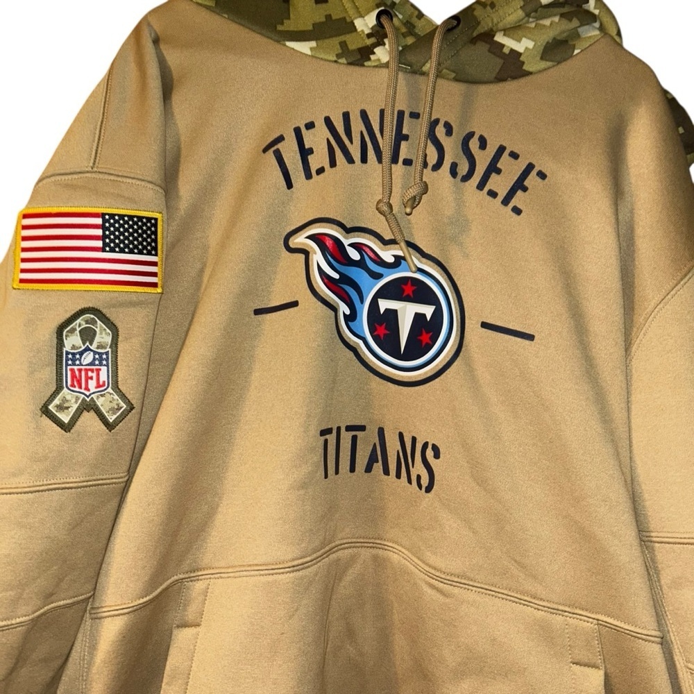 Nike Nfl Tennessee Titans Salute to Service Hoodie Hoody Sweatshirt XL military